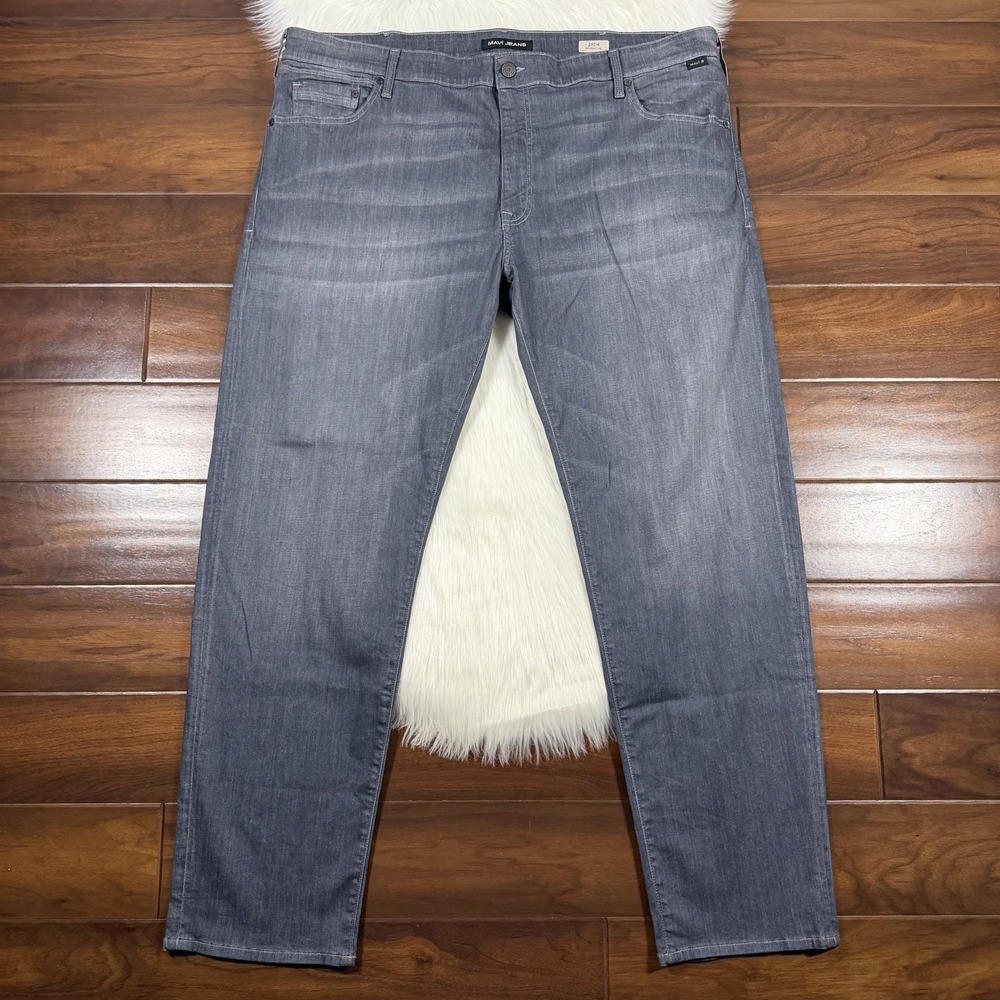 Mavi Men's Size 46 Grey Zach Straight Leg Denim Jeans